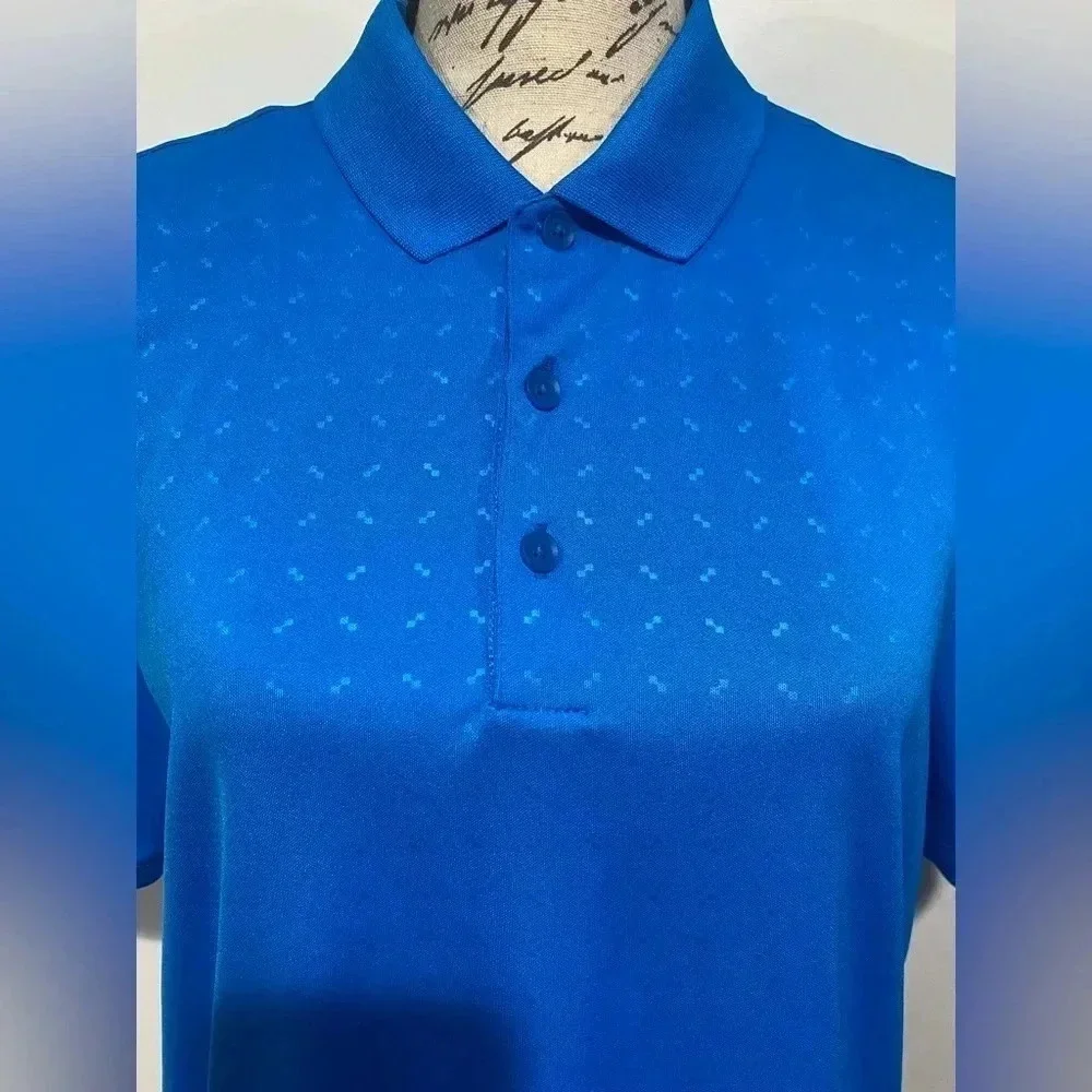 Nike Dri Fit Golf Polo shirt. Size medium. Blue